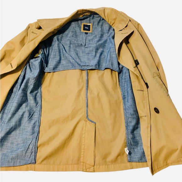 GAP Women's Tan Classic Tan Double Breasted Trench Coat. Size L - Picture 9 of 13
